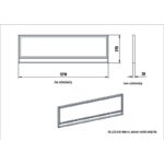 Kαθρέφτης Polka 2 άσπρη μελαμίνη 121 8x3x37 8cm ed5892 - Image 2