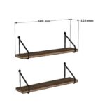 Ραφιέρα Reco Sapphire δρυς μελαμίνη 60x18x12εκ ed5897 - Image 2