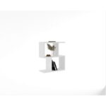 Βοηθητικό τραπεζάκι Zet άσπρο χρώμα μελαμίνη 45x17x51 4cm ed5905 - Image 4