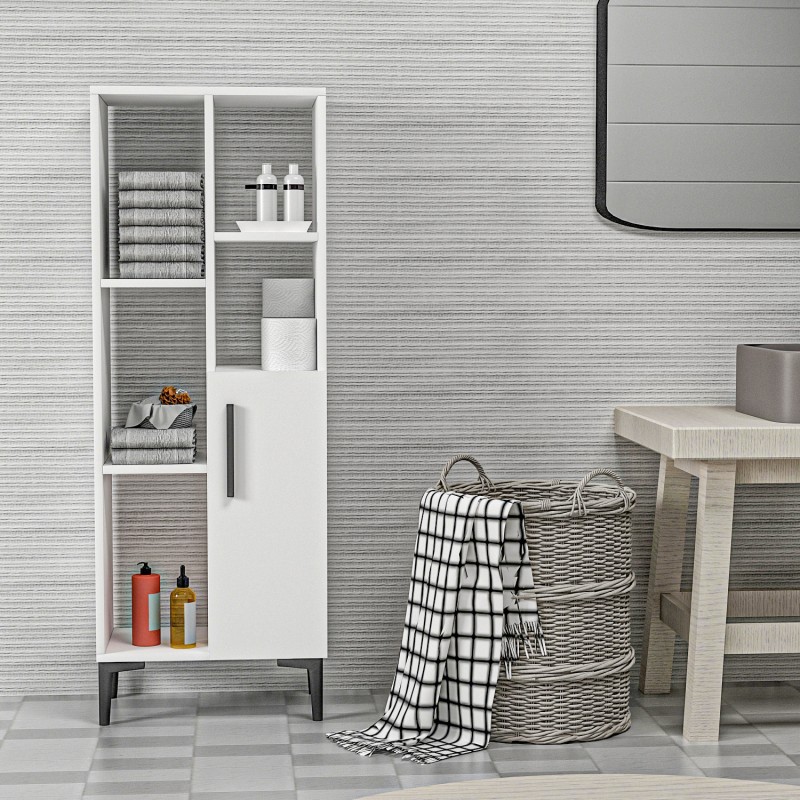 5910_0-800x800 Ντουλάπι μπάνιου Leni άσπρη μελαμίνη 50x29 6x138 6cm ed5910 - Image 1