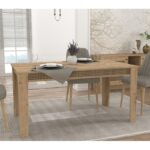 Τραπέζι Procida oak χρώμα μελαμίνη 150x85x73 8cm ed5918
