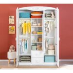 Ντουλάπα Baby Doors άσπρο μελαμίνη 133 1x54 6x201 3εκ d5974 - Image 3