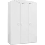 Ντουλάπα Baby Doors άσπρο μελαμίνη 133x54x201εκ ed5975 - Image 4
