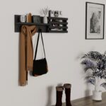 Κρεμάστρα ράφι ανθρακί 80x20x11cm ed5997