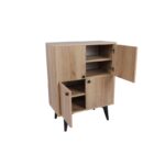 Ντουλαπι Senegal δρυς μαυρο μελαμίνη 70x93 5x35εκ ed6083 - Image 5