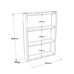 Ραφιέρα Dole καρυδί μελαμίνη 43 2x9x60εκ ed6128 - Image 2