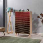 PIANETA ΠΑΠΟΥΤΣΟΘΗΚΗ OAK ΜΕΛΑΜΙΝΗ 80x36xH127cm ed6134