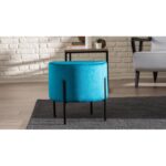 Σκαμπό Flow μπλε μεταλλικά πόδια 40x40x40εκ ed6136