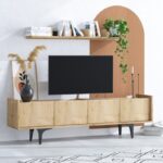 Έπιπλο τηλεόρασης Kastro Sapphire Oak 150x40x57cm ed6155