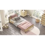 Μονό κρεβάτι Air δρυς ανθρακί μελαμίνη 199 8x98 2x58 8εκ ed6256 - Image 5