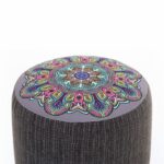 Σκαμπό Enna γρκι ξύλινα πόδια 40x40x42εκ ed6267 - Image 3