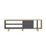 Έπιπλο τηλεόρασης Rosmar Oak ανθρακί 160x35x48 6cm ed6272 - Image 4