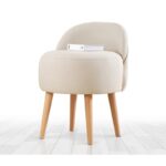 Σκαμπώ Corville κρεμ 48x47x42cm ed6278