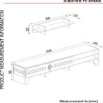Έπιπλο τηλεόρασης Chester μελαμίνη 183 6x34 8x46cm ed6325 - Image 2