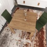 Τραπέζι Single 90x90x78cm μελαμίνη oak ed6330 - Image 5