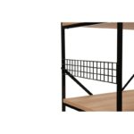 Ραφίερα Anemoni Black Pine μαυρο μεταλλο μελαμίνη 60x45x124εκ ed635 - Image 3