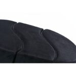 Σκαμπώ Alia μαύρο βελούδο 120x40x80cm ed6371 - Image 3