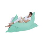 Πουφ Giant Cushion 140x180 αδιάβροχο ύφασμα Turquoise ed6420 - Image 5