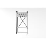 Έπιπλο εισόδου Alfa άσπρο μελαμίνη 90x34x180εκ ed645 - Image 3