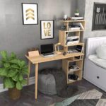 Γραφείο Molto Oak χρώμα μελαμίνη 133x55x146 4cm ed6467 - Image 5