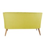 Καναπές διθέσιος ξύλινος Lamont Φιστικί χρώμα 140x74x80cm ed6525 - Image 3