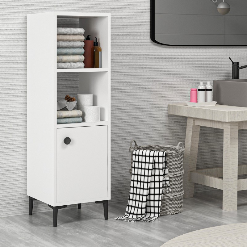 6528_0-800x800 Ντουλάπι μπάνιου Alone άσπρο 38 6x35x115cm ed6528 - Image 1