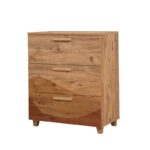 Συρταριέρα Sapere μελαμίνη 80x43x95cm Atlantic Pine ed6571 - Image 4