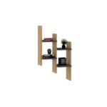 Ραφιέρα Su δρυς ανθρακί μελαμίνη 49 4x14 5x85εκ ed6575 - Image 3