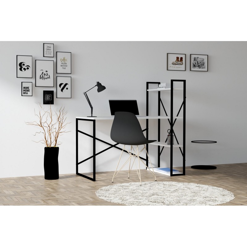 6584_0-800x800 Γραφείο Effe λευκό χρώμα μέταλλο μελαμίνη 120x60x75cm ed6584 - Image 1