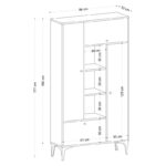 Ντουλάπι Canopo μελαμίνη 96x32x177cm ed6593 - Image 2