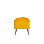 Σκαμπώ New Bern κίτρινο 41x44cm ed6602 - Image 4