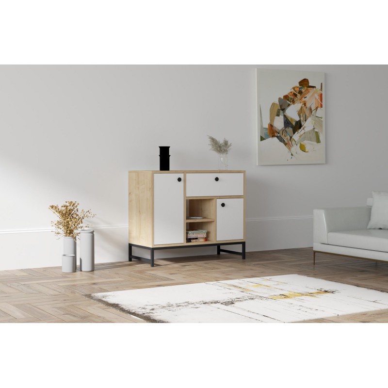 6639_0-800x800 Μπουφέ Venire 90x40x75cm μελαμίνη ed6639 - Image 1