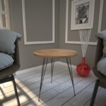 Βοηθητικό τραπέζι Sandalf Caucasian Oak χρώμα μελαμίνη 40x44cm ed6642 - Image 4