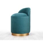 Σκαμπώ Dover πετρόλ 50x45cm ed6673 - Image 5