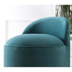 Σκαμπώ Dover πετρόλ 50x45cm ed6673 - Image 3