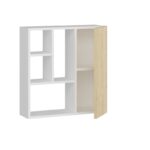 Ντουλάπι μπάνιου Secret λευκό oak χρώμα μελαμίνη 60x22x63 6cm ed6694 - Image 3