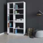 Βιβλιοθήκη Luma άσπρο μελαμίνη 80 4x25x188 6εκ ed669 - Image 5