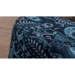 Σκαμπό Liza μπλέ άσπρο ξύλινα πόδια 40x40x42εκ ed6700 - Image 2