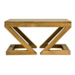 Τραπέζι σαλονιού Malanje δρυς μασιφ ξύλο 80x50x40εκ ed6713 - Image 4