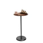 Βοηθητικό τραπέζι Uno 40x75cm μαύρο καρυδί χρώμα ed6714 - Image 4