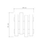 Έπιπλο εισόδου Wave δρυς μελαμινη 64x4x79εκ ed671 - Image 2
