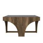 Τραπέζι σαλονιού Litus καρυδί ανθρακί μελαμίνη 71x74 6x38εκ ed6733 - Image 3