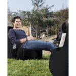 Πολυθρόνα πουφ EVA Sport μαύρο 70x80x35cm ed6760 - Image 3