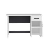 Γραφείο Scrivania λευκό ανθρακί 120x60x74cm ed6774 - Image 3