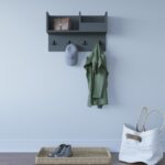 Κρεμάστρα ραφιέρα ανθρακί 72x23 8x44 6cm ed6796 - Image 4