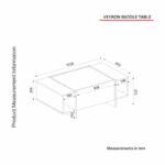 Τραπεζάκι σαλονιού Verona 103 8x60x37 3cm μελαμίνη ed67 - Image 2