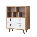 Ντουλάπι κουζίνας Beggu δρυς άσπρο μελαμίνη 70x40x85 6εκ ed6805 - Image 3