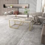 Τραπέζι σαλονιού Wendy άσπρο μελαμίνη χρυσός μεταλλικός σκελετός 120x60x48εκ ed6806 - Image 5