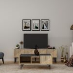 Τραπέζι σαλονιού Draw δρυς μελαμίνη 94x62x40εκ ed6824