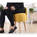 Σκαμπώ Corville κίτρινο 48x47x42cm ed6908 - Image 4